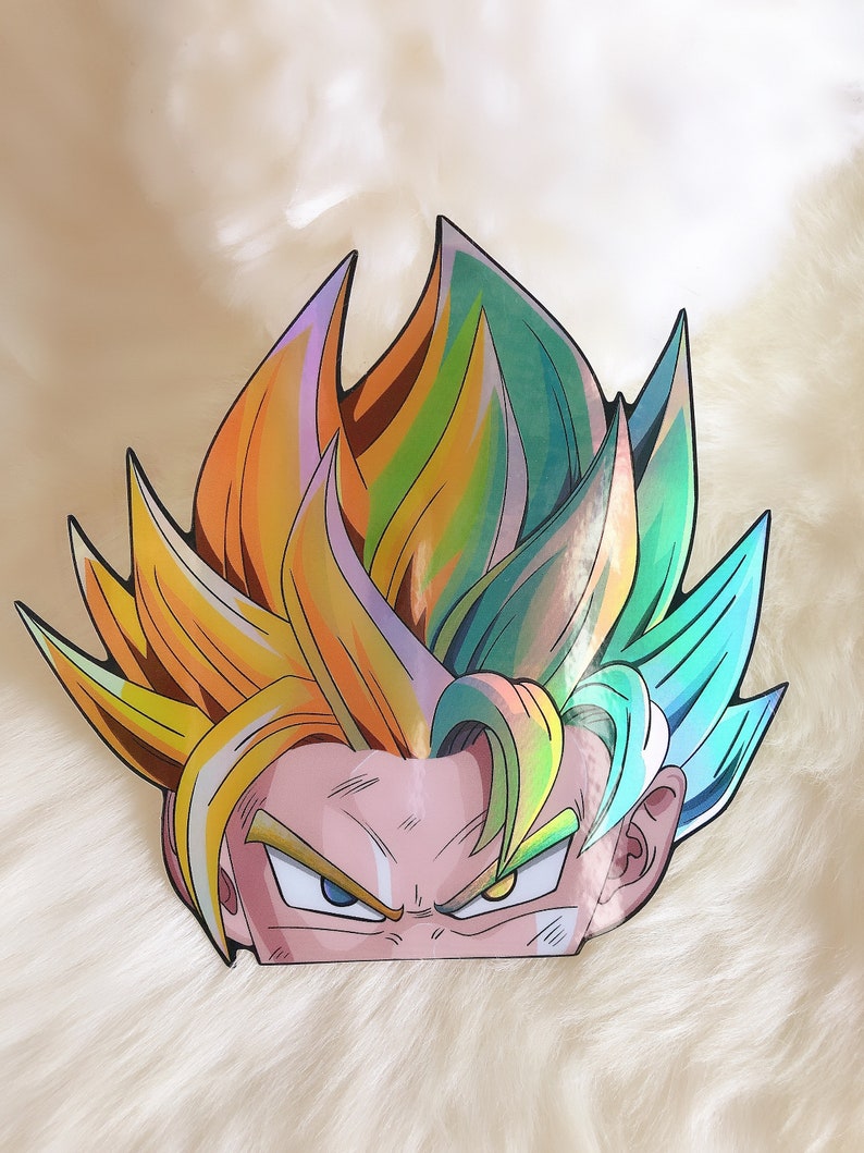 DRAGON BALL Z Holographic Stickers Etsy