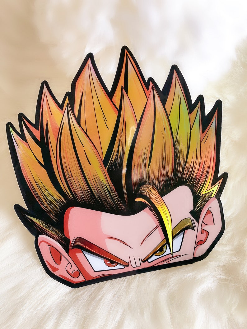 DRAGON BALL Z Holographic Stickers Etsy
