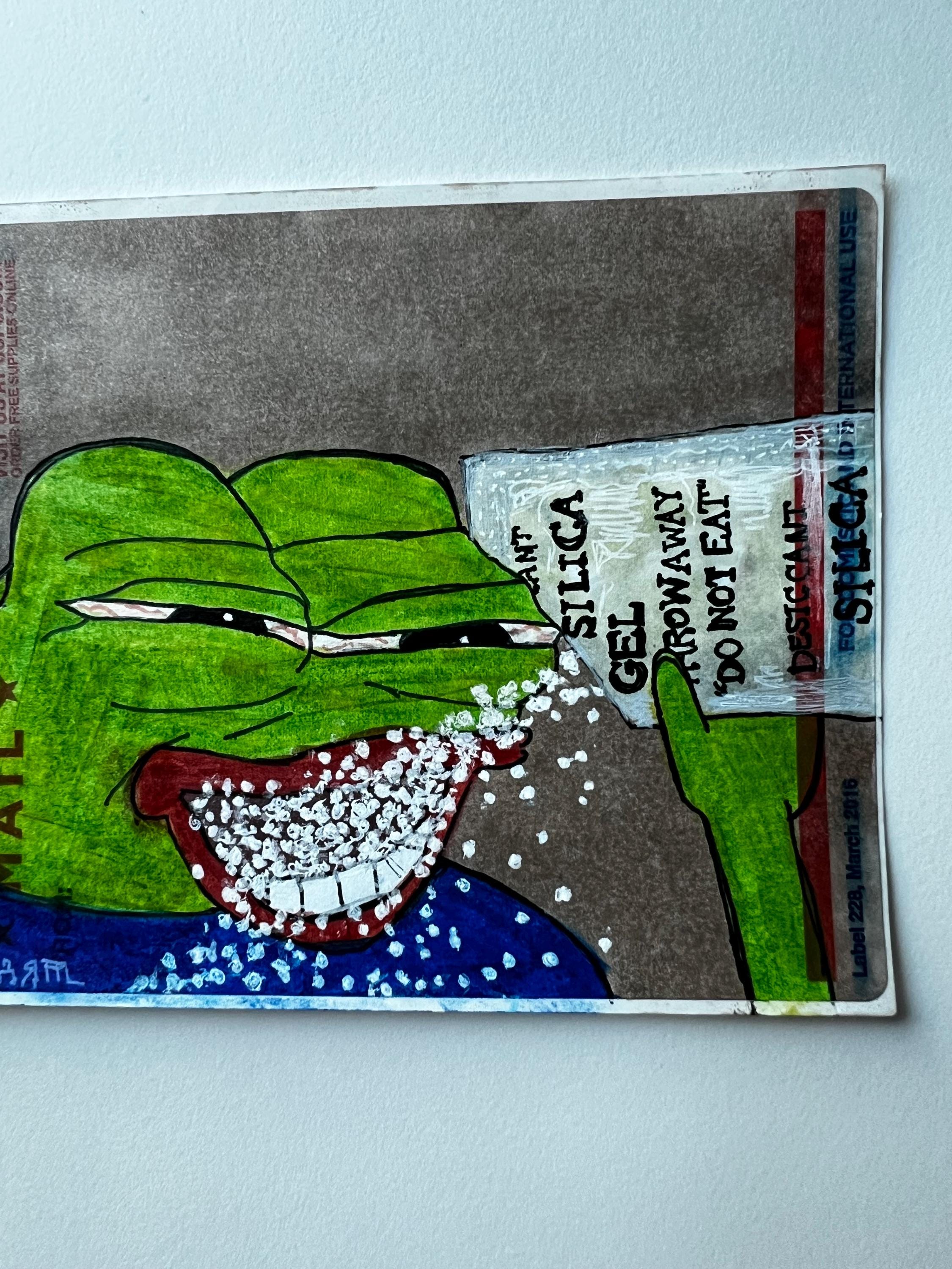 PEPE 専用ページA Pepe Eating Forbidden Silica Gel Packet ~ Label 228 Slaps - Etsy