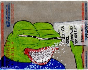 Pepe Eating Forbidden Silica Gel Packet ~ Label 228 Slaps - Etsy