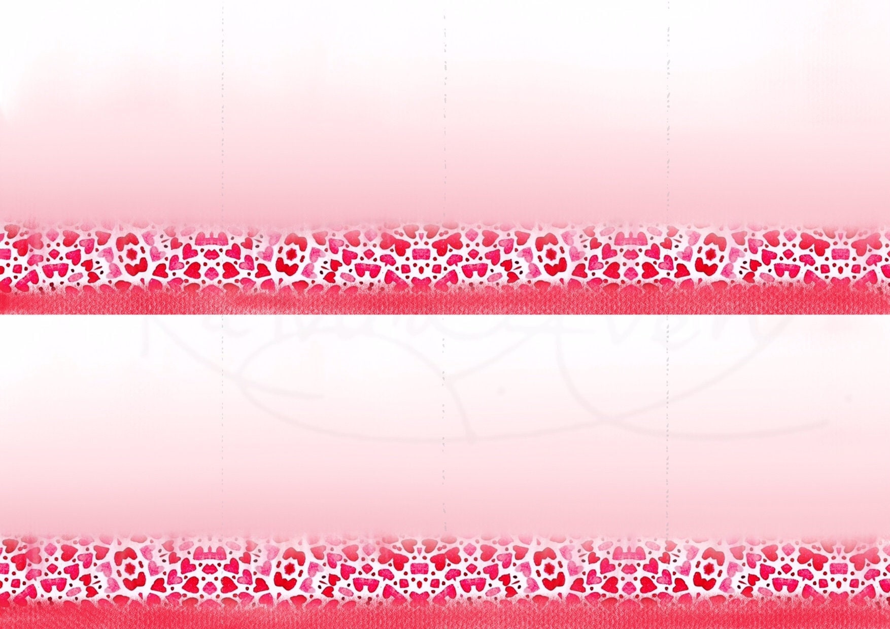 Pink Patterned A4 File PINK LITTLE LOVE Patterned Printable Gift Tags With Pink Trim ...