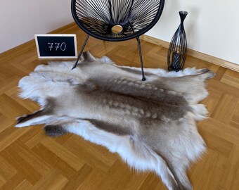 Reindeer Skin from Scandinavia Caribou Skin hide pelt throw reindeer hide rug