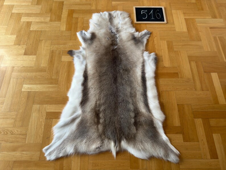 Luxurious Reindeer Hide Unique Giant Size 140 X 100 Cm Reindeer Skin