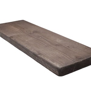 English Oak Flat Edge Rustic Shelf
