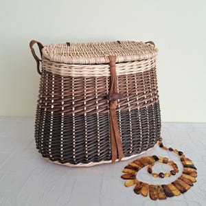 Handwoven wicker handbag handmade shoulder bag summer handbag willow natural shoulder handbag outdoor basket gift for girl gift for her