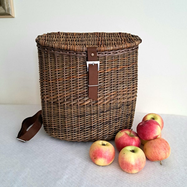Basket Backpack Etsy