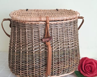 Bolso de hombro de mimbre tejido a mano – Monedero rústico de mimbre – Bolso de verano estilo bohemio – Regalo ecológico hecho a mano para ella