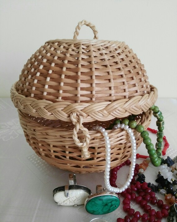 Wicker 2024 jewelry armoire