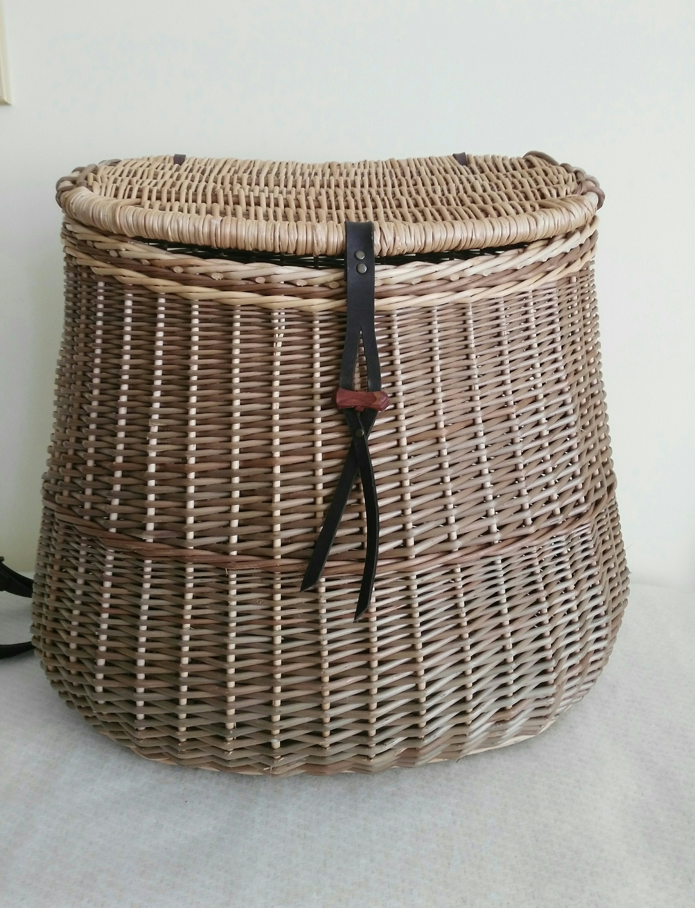 Large foraging wicker backpack market shopping basket Etsy