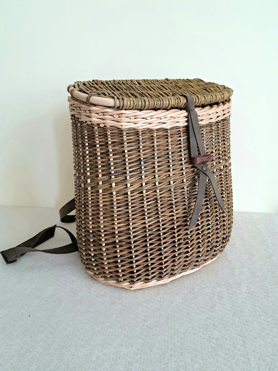 Wicker Backpack Foraging Basket Durable Leather Straps Hiking Willow Rucksack Handwoven Basket Eco Friendly Gift for Her Gift for Him Etsy Canada