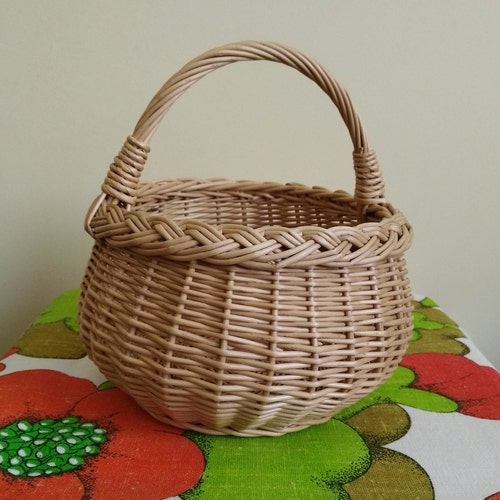 Child's Wicker Basket Willow EASTER BASKET Basket for - Etsy