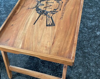 Western style, Personalized serving tray, personalized breakfast in bed tray for outdoor loving families