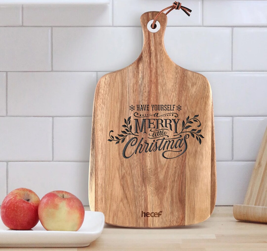 Laser Engraved Cheese Board - Have Yourself a Merry Little Christmas - Etsy