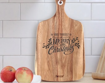 Laser engraved cheese board - Have yourself a merry little Christmas