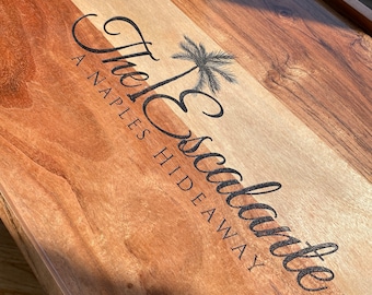 Personalized serving tray for businesses - hotels, bed-breakfast inns