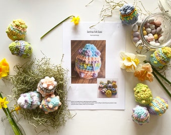 Spring Fair Egg - Crochet Pattern, PDF Download