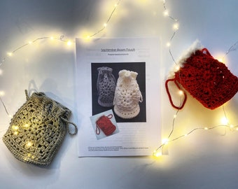 September Bloom Pouch - Crochet Pattern, PDF Download