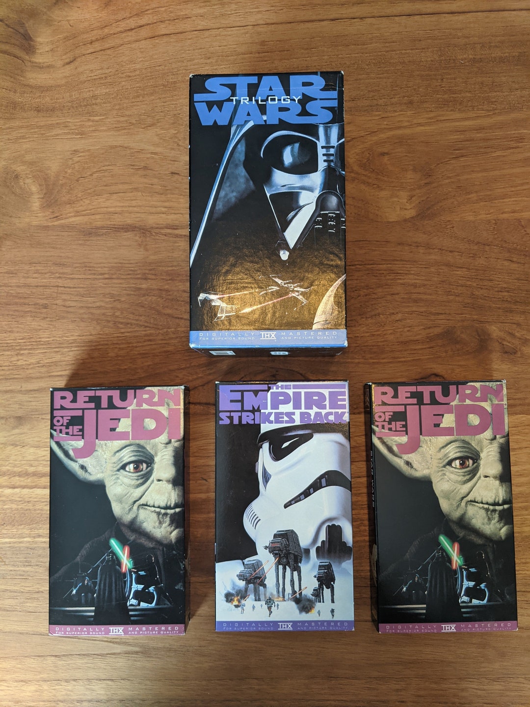 1995 Star Wars VHS Empire Strikes Back & 2 Return of the Jedi Tapes 1