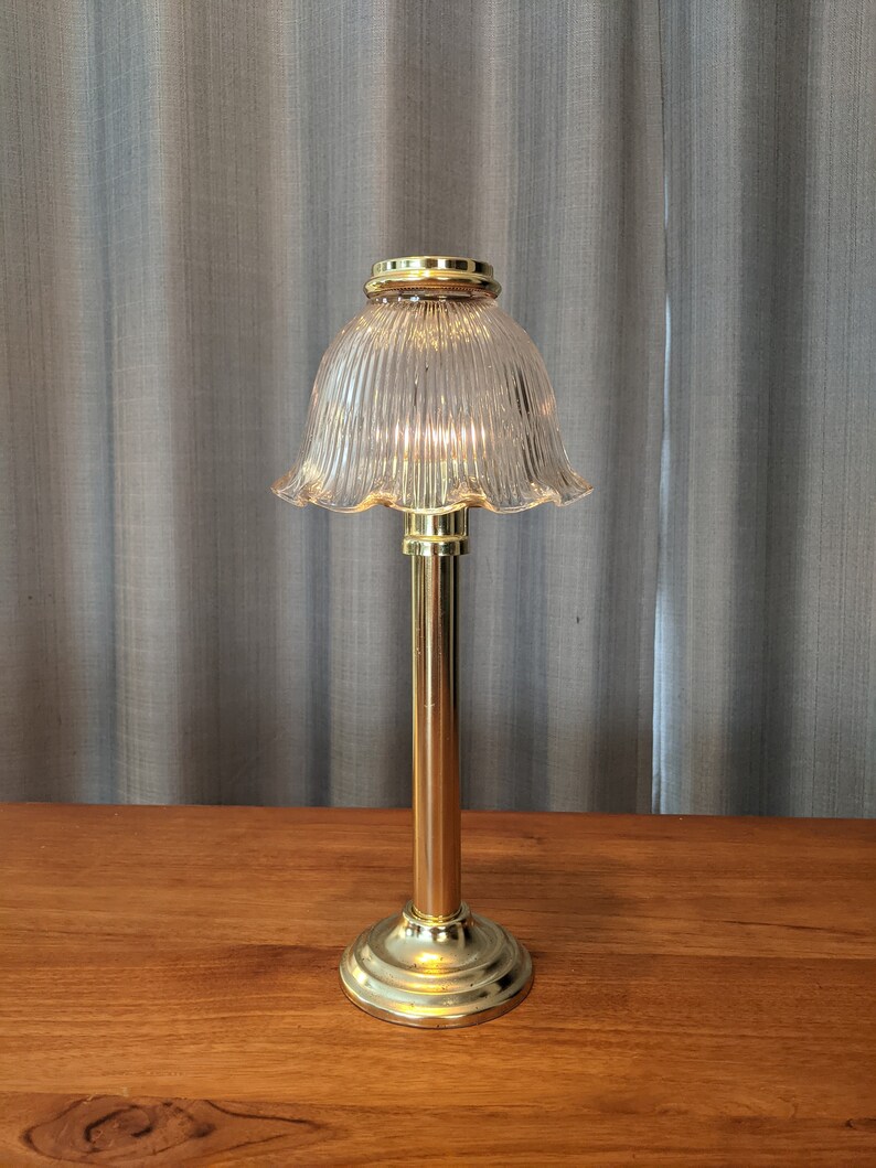 Vintage Partylite Retired Spring Loaded Library Candle Lamp Etsy