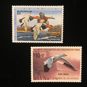 RW54, RW55, Mint Never Hinged, US Duck Stamps, issued 1987, 1988