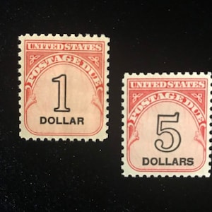 Scott J100 & J101, Postage Dues, issued 1959