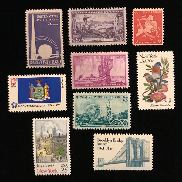 Nyc Vintage Stamps Etsy
