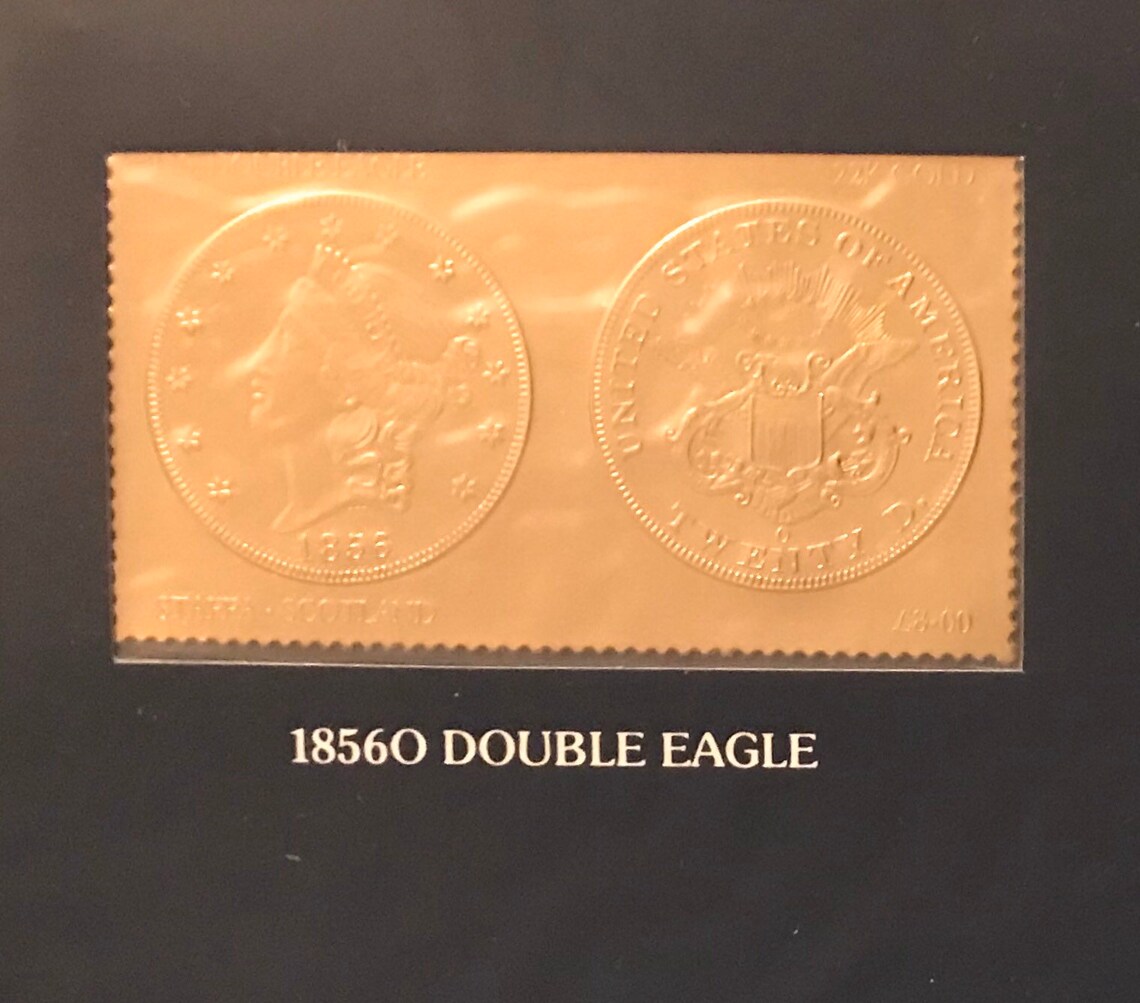 Collection US Gold Coin Replica Stamp Etsy