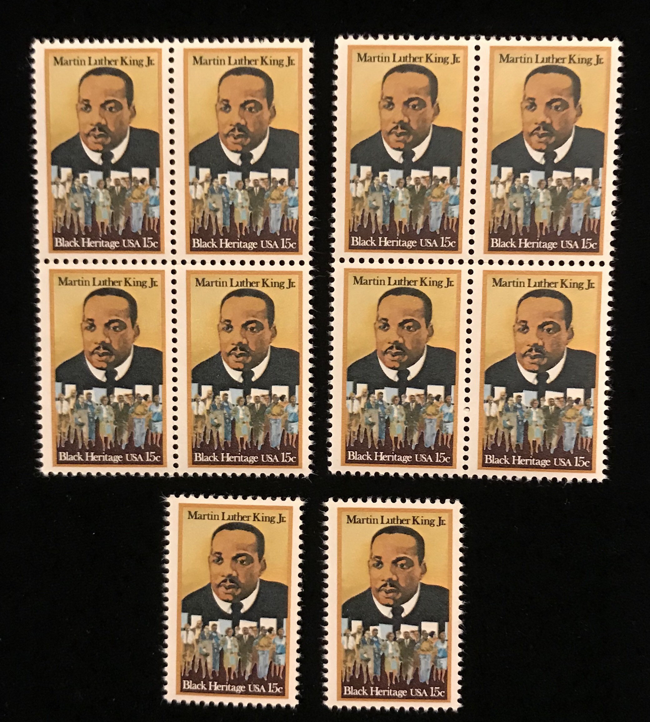 Martin Luther KIng stamps, pack of 10, genuine US postage stamps