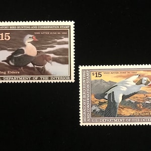 RW58 & RW59, MInt US Duck Stamps, MNH, issued 1991,1992