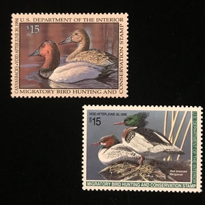 RW60, RW61, US Duck Stamps, MInt Never Hinged, issued 1993, 1994