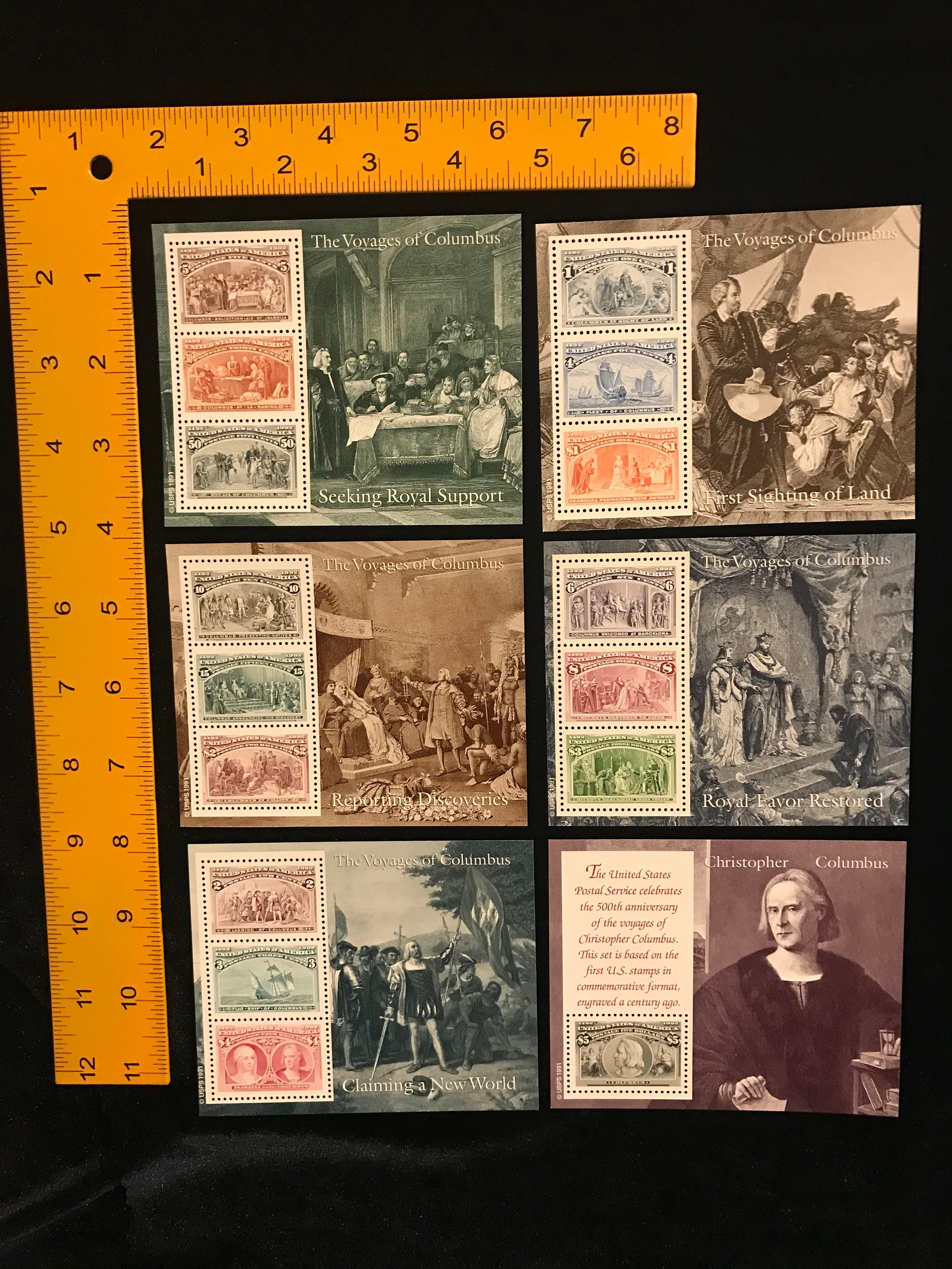 Columbus Voyages Souvenir Sheet Set, US Vintage Postage Stamps, MNH, Post Office Fresh - Etsy Columbus Voyages Souvenir Sheet Set, US Vintage Postage Stamps, MNH, Post Office Fresh - Etsy