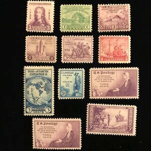 1933 & 1934 Sheet Stamps, MNH, complete set of 11, Scott 726 to 739