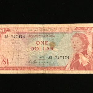 East Caribbean Currency Authority 1965 One Dollar Note