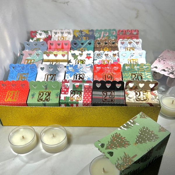 Candle Advent Calendar Etsy