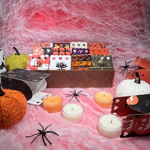 Halloween Countdown| Scented Tea Lights| Fall Celebration Countdown| Pick your Scent| Party Favor| Special Event | Gift for anyone|  Candles