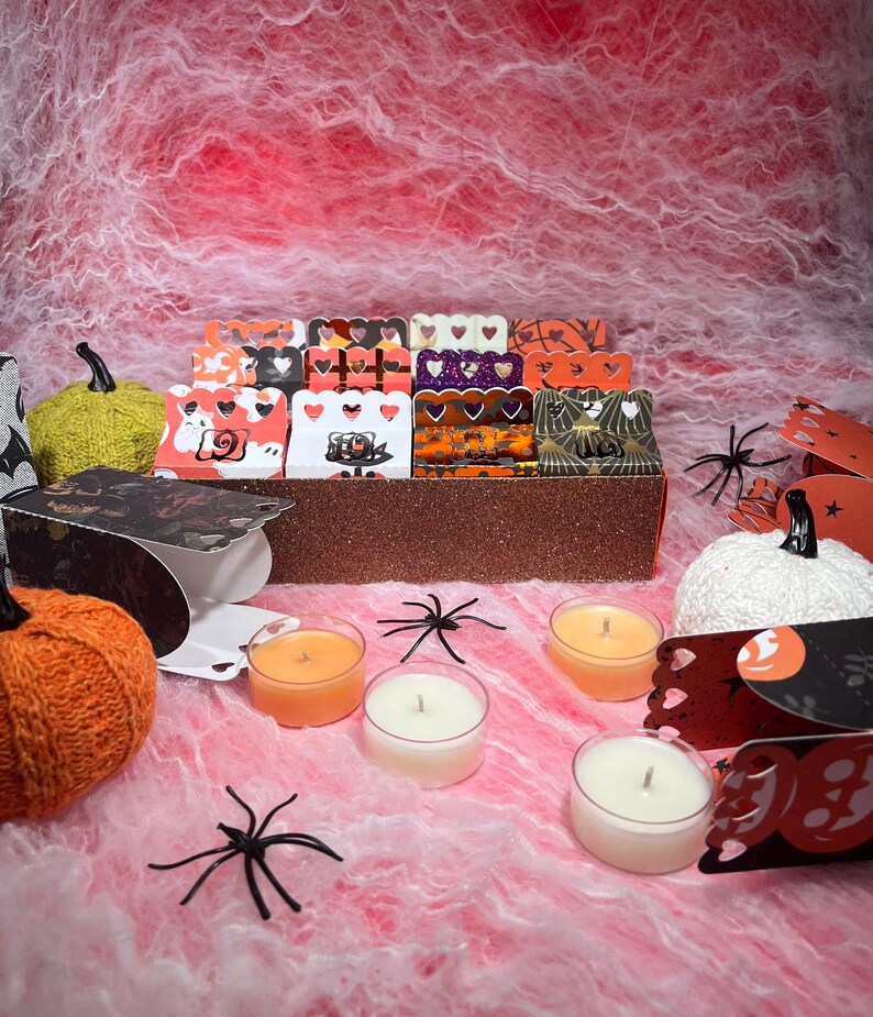Halloween Countdown Scented Tea Lights Fall Celebration Countdown Pick
