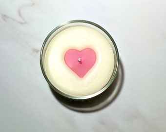 Love Soy Blend Candle| Galentine’s| Gift for Her| Gift for Him| |Valentine's Day| Love Them| Glass Jar| Personalize| Color Heart| Home Decor