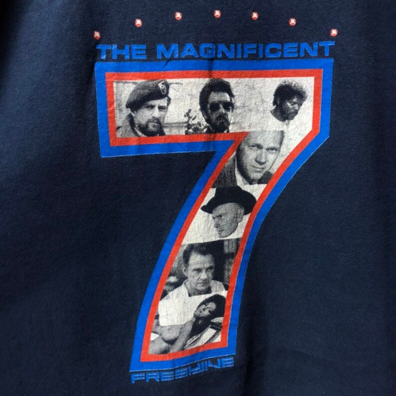 Vintage 90s The Magnificent 7 Movie x Freshjive T-Shirt size L