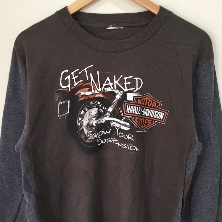 Vintage Harley Davidson Long Sleeve TShirt size M Etsy