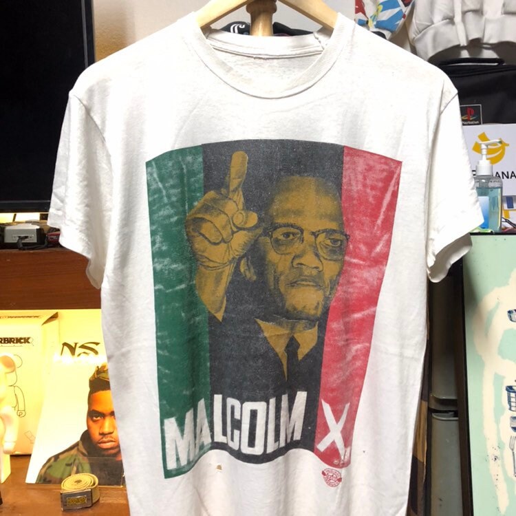 malcolm x shirt vintage