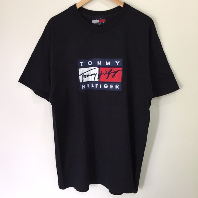 Vintage 90s Tommy Hilfiger TShirt size XL Etsy