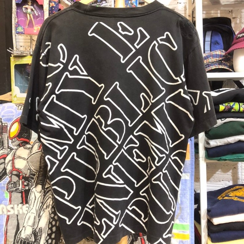 Vintage 90s Public Enemy T-Shirt size M All Over print | Etsy