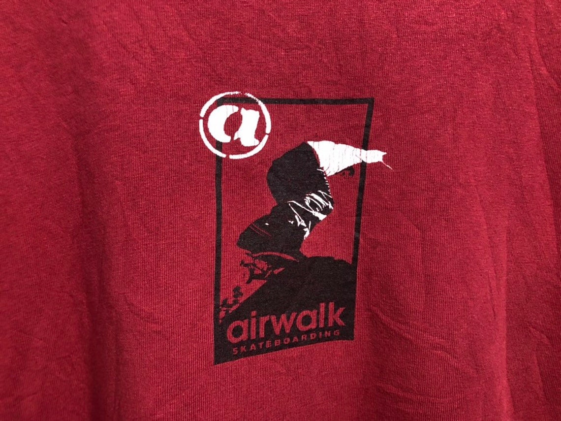 Vintage 90s Air Walk skateboard T-Shirt size L | Etsy