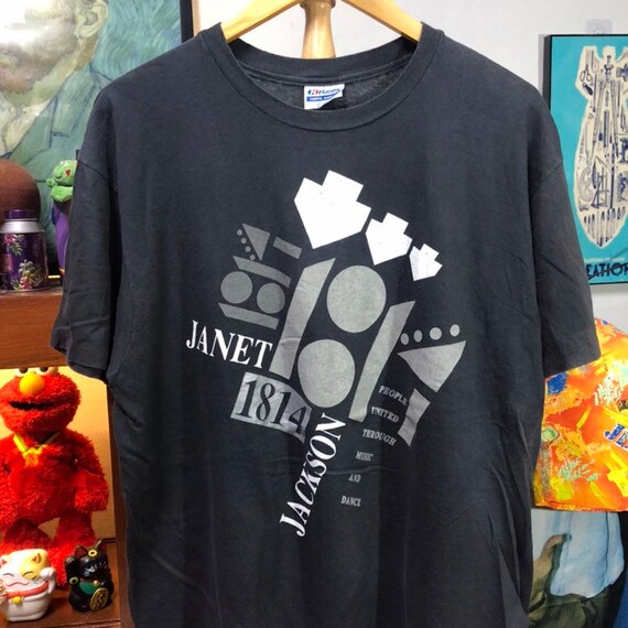Vintage 1990 Janet Jackson T-Shirt size XL