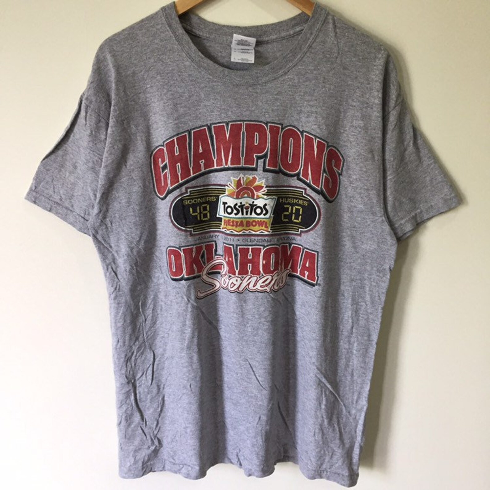 Vintage Oklahoma Sooners T-Shirt size L | Etsy