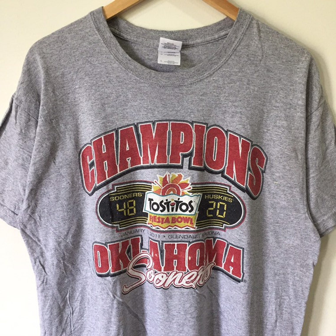 Vintage Oklahoma Sooners T-Shirt size L | Etsy