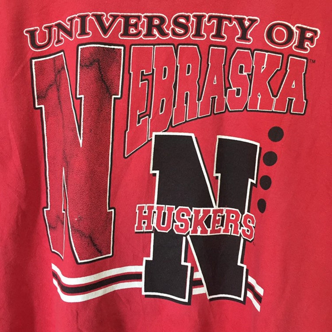 Vintage 90s Nebraska Huskers Camiseta talla XL | Etsy