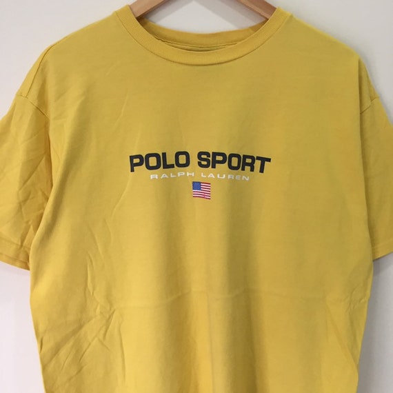 Vintage 90s Polo Sport Ralph Lauren T-Shirt size L | Etsy