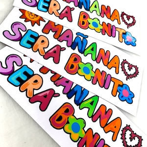 Manana Sera Bonito&quot; car window decal / Sticker - Car decal - Karol G sticker - permanent vinyl sticker