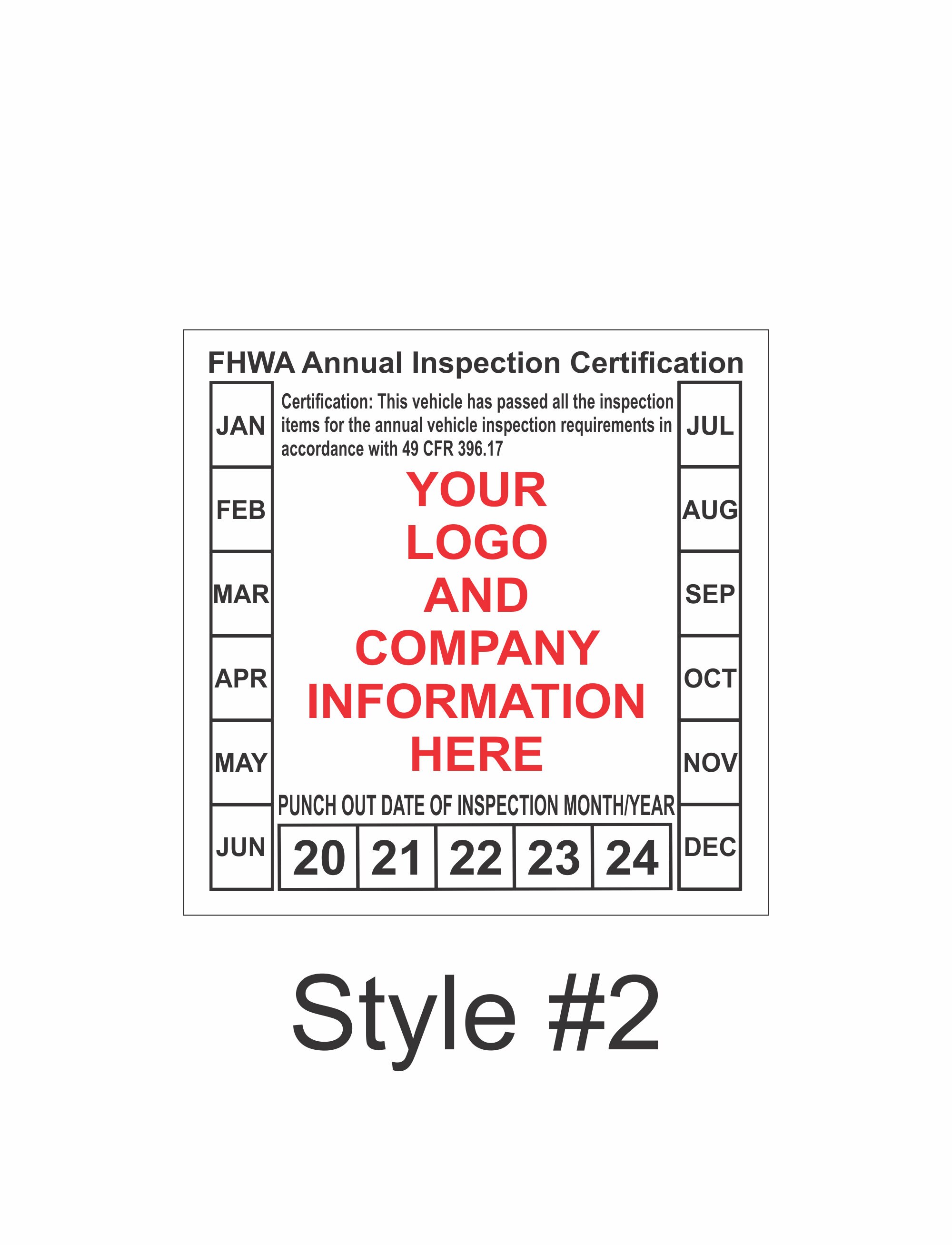 Fmcsa inspection stickers